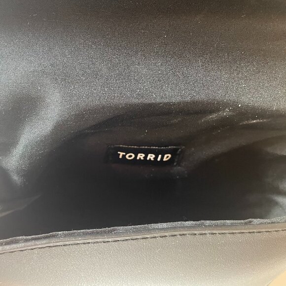 Torrid Waist Belt Bag Crossbody Purse 1X 2X 3X 4X Black Embellished Rhinestones - Picture 4 of 4